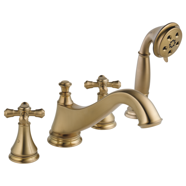 Cassidy™ Roman Tub Trim With Hand Shower - Low Arc Spout - Less Handles In Champagne Bronze MODEL#: T4795-CZLHP--H695CZ--R4707-related