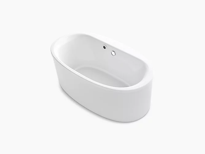 Sunstruck®65-1/2" x 35-1/2" oval freestanding bath with Bask® heated surface and straight shroud K-6368-W1-0-related