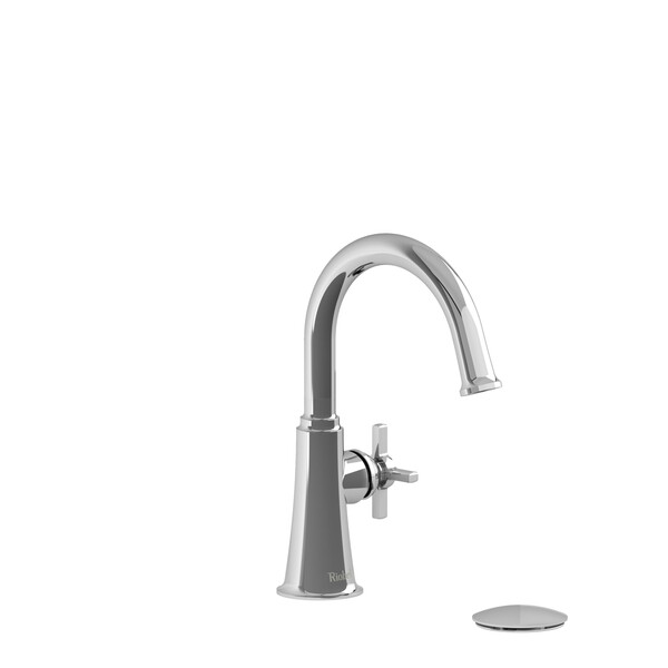 Momenti Single Handle Lavatory Faucet with C-Spout  - Chrome with Cross Handles | Model Number: MMRDS01+C-related