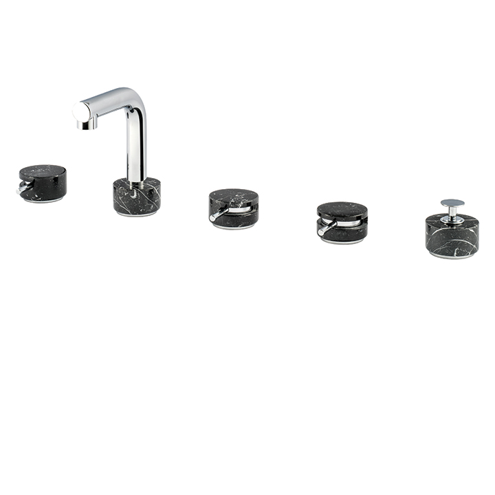5-piece deckmount tub filler with diverter and handshower Product code:UR06NM-product-view