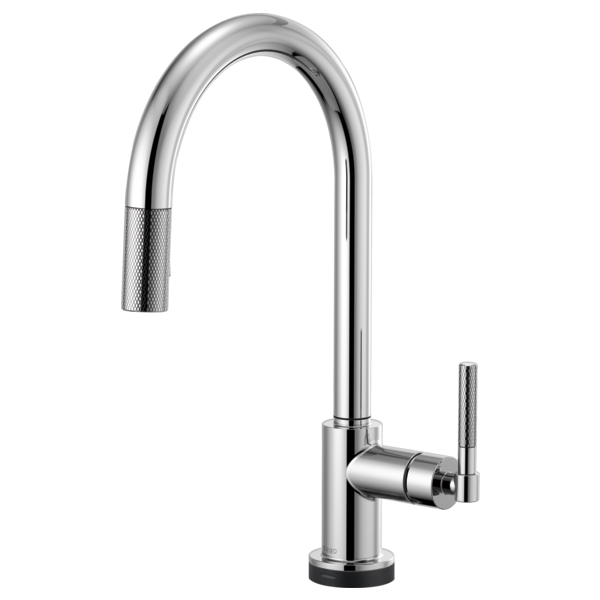 LITZE® SmartTouch® Pull-Down Faucet with Arc Spout and Knurled Handle  64043LF-PC-main