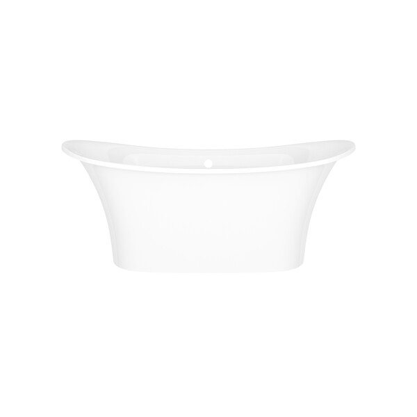 Toulouse 59-3/4 Inch x 29-1/4 Inch Freestanding Soaking Bathtub with Overflow - Gloss White | Model Number: TO1-N-SW-OF-related