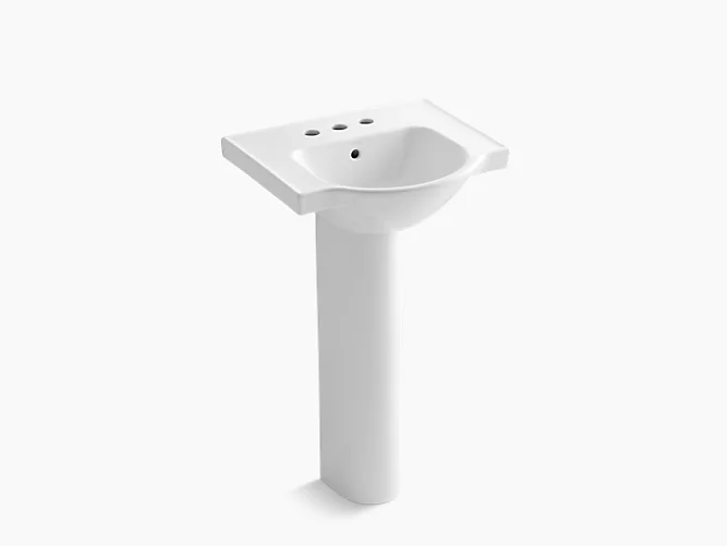 Veer™21" pedestal bathroom sink with 4" centerset faucet holes K-5265-4-0-related