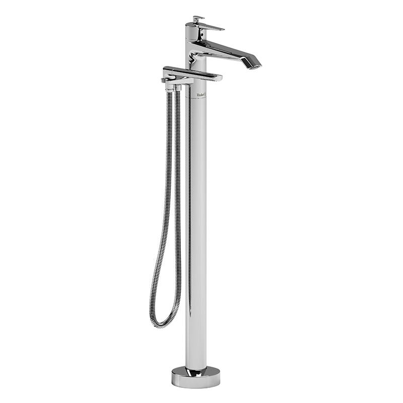 VENTY - VY39 2-WAY TYPE T (THERMOSTATIC) COAXIAL FLOOR-MOUNT TUB FILLER WITH HAND SHOWER-related