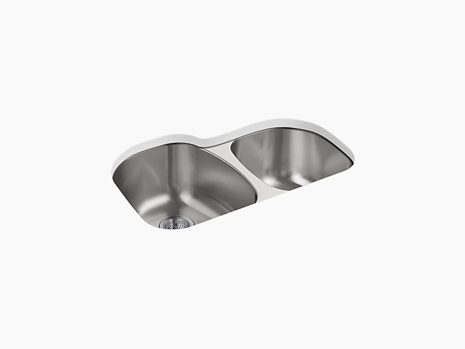 Cinch®31-1/2" x 20-1/2" x 9" Undermount large/small kitchen sink-product-view