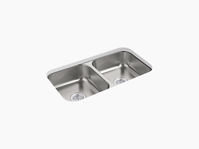 McAllister®31-15/16" x 18-1/8" x 5-15/16" Undermount double-equal kitchen sink-home1