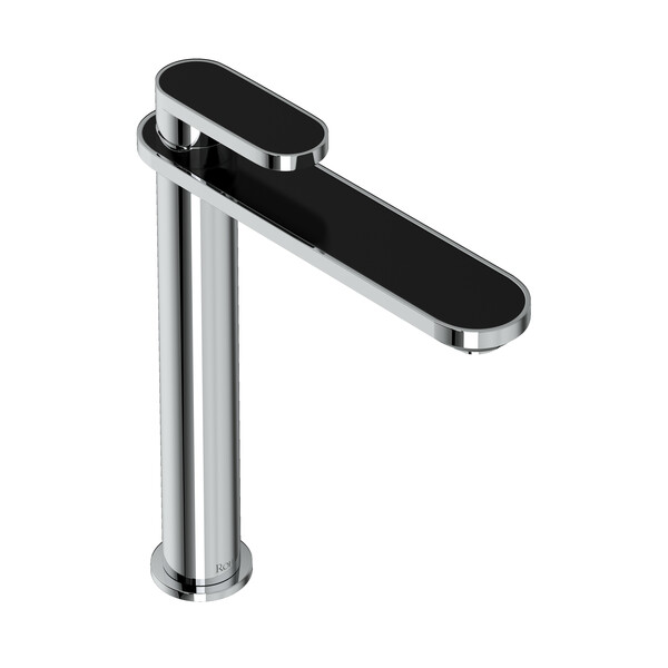 Miscelo Single Handle Tall Bathroom Faucet - Polished Chrome Spout with Nero Insert with Lever Handle with Insert | Model Number: MI02D1NRAPC-related