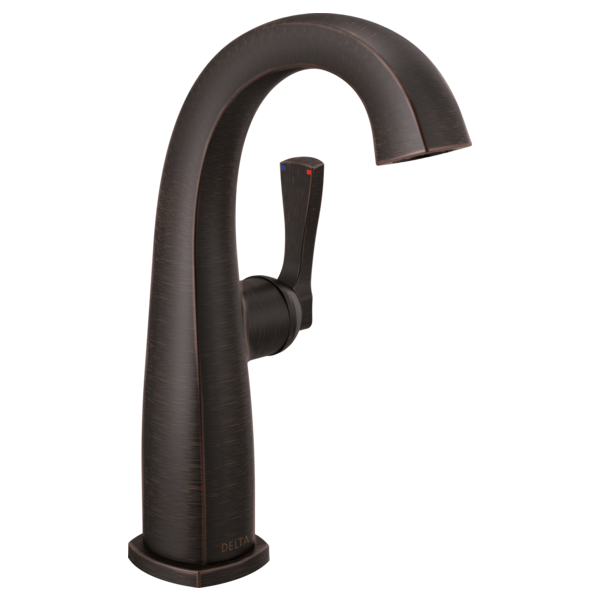 Single Handle Mid-Height Bathroom Faucet - Less Handle-0-large