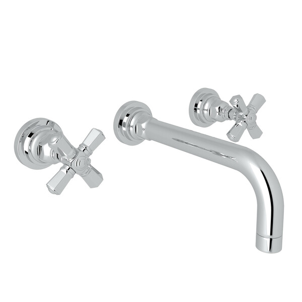 San Giovanni Wall Mount Widespread Bathroom Faucet - Polished Chrome with Cross Handle | Model Number: A2307XMAPCTO-2-related