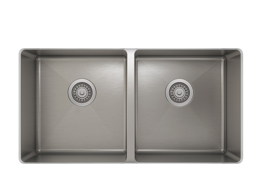 50/50 Double Bowl undermount Kitchen Sink ProInox H75 18-gauge Stainless Steel, 30'' X 16'' X 8''  IH75-UE-33188-related