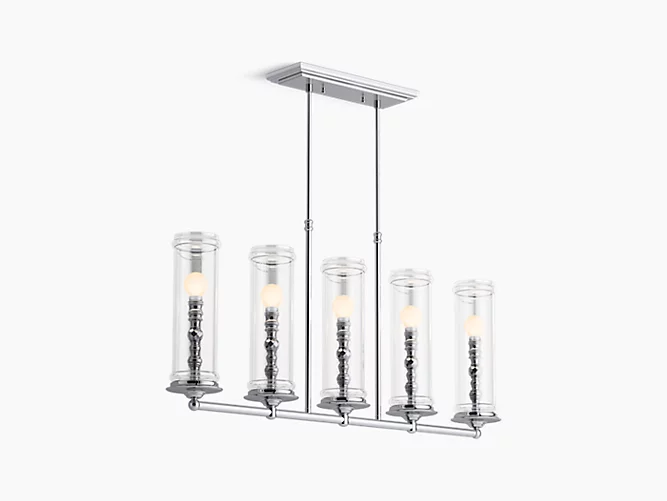 Five-light linear chandelier-product-view