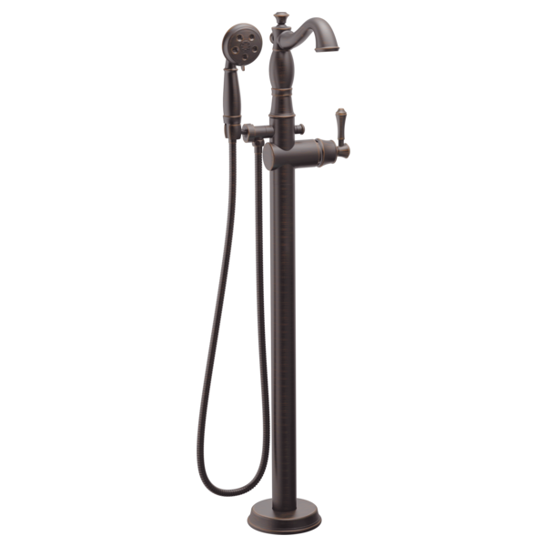 DELTA® Delta® Single Handle Floor Mount Tub Filler Trim With Hand Shower - Less Handle In Venetian Bronze MODEL#: T4797-RBFL-LHP--H798RB--R4700-FL-related