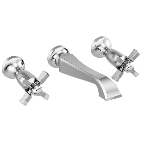 Two Handle Wall Mount Bathroom Faucet Trim Only-main