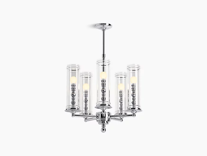 Five-light chandelier-related