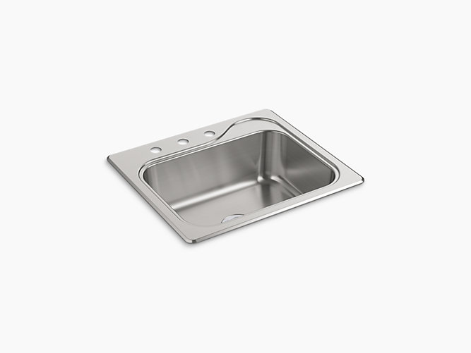 Southhaven®Top-Mount Single-Bowl Kitchen Sink, 25" x 22" x 8"-main
