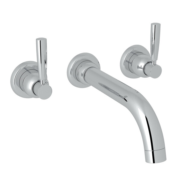 Holborn Wall Mount 3-Hole Tubular Spout Tub Set - Polished Chrome with Metal Lever Handle | Model Number: U.3331LS-APC/TO-related