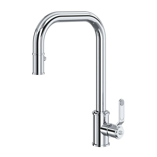 Armstrong Pull-Down Kitchen Faucet With U-Spout - Polished Chrome | Model Number: U.4546HT-APC-2-related