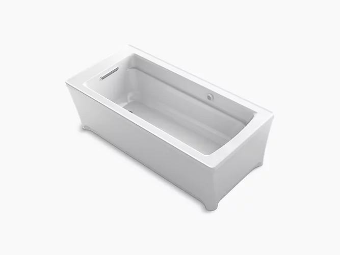 Archer®68" x 32" freestanding bath with Bask® heated surface K-2594-W1-0-product-view