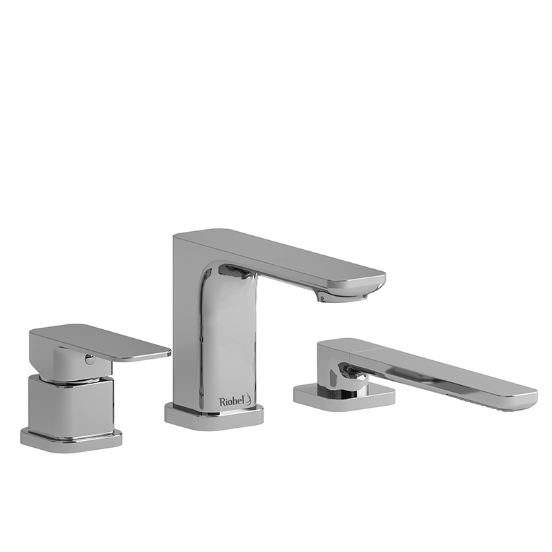 EQUINOX - EQ10 3-PIECE DECK-MOUNT TUB FILLER WITH HAND SHOWER-related