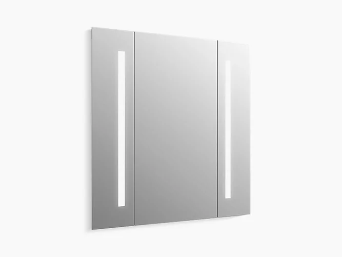 lighted mirror, 34" W x 33" H-related