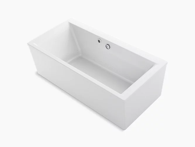Stargaze®72" x 36" freestanding bath with Bask heated surface and straight shroud K-6366-W1-0-related